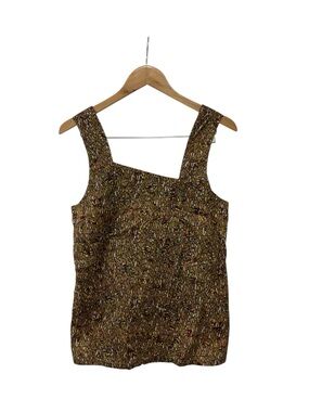 Toast Abstract Sleeveless Cotton Tank Top  XS S